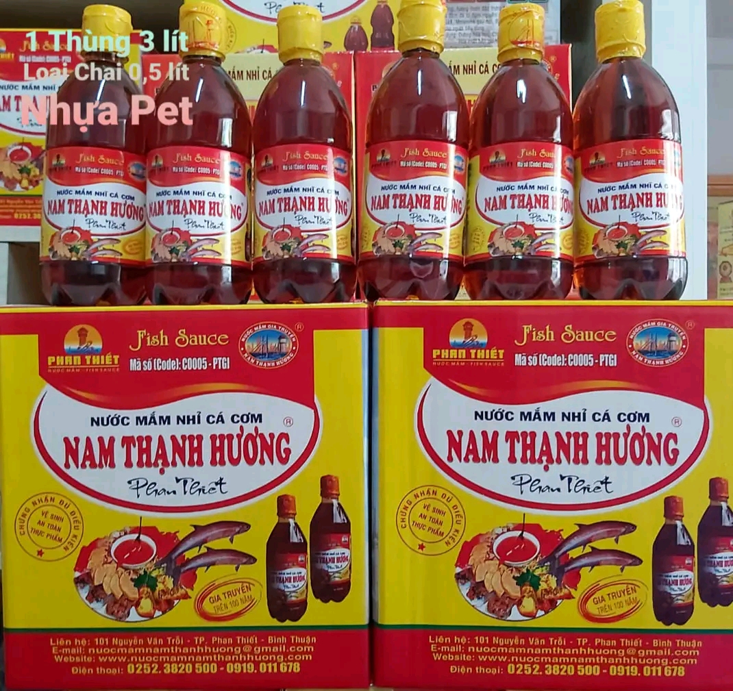 Nước mắm nhĩ cá cơm Nam Thạnh Hương 25 đạm (thùng 6 chai loại 500 ml)