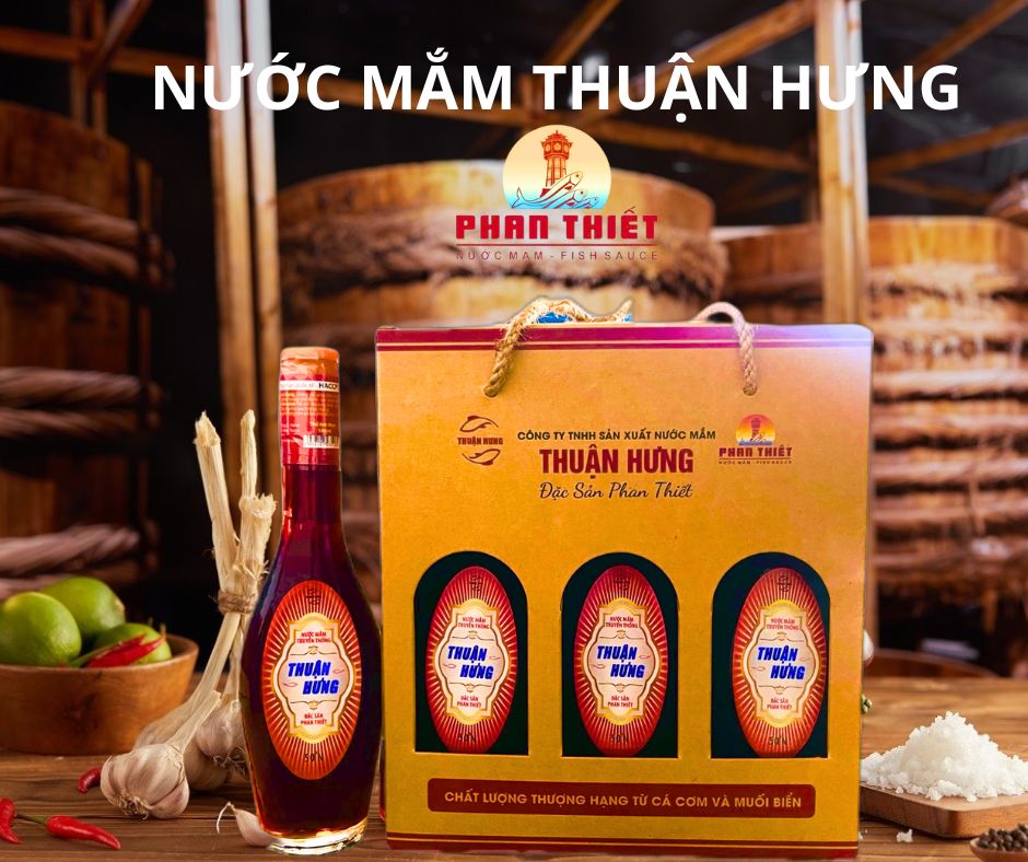 NƯỚC MẮM THUẬN HƯNG 50 ĐẠM/1 HỘP 3 CHAI 180ML